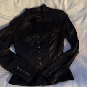 Black Danier Leather Jacket